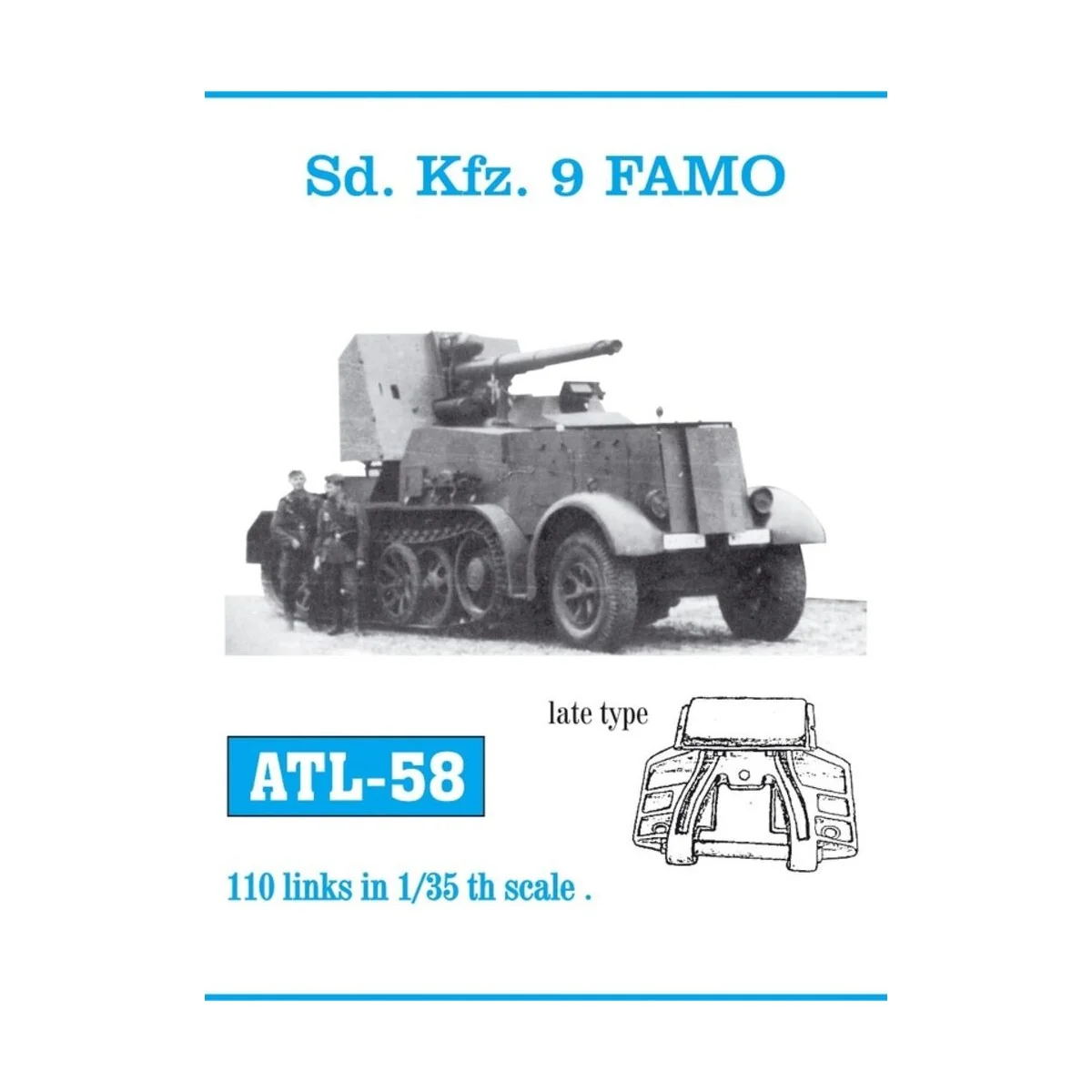 Tracks for Sd.Kfz.9 FAMO. late. - Friulmodel ATL-058