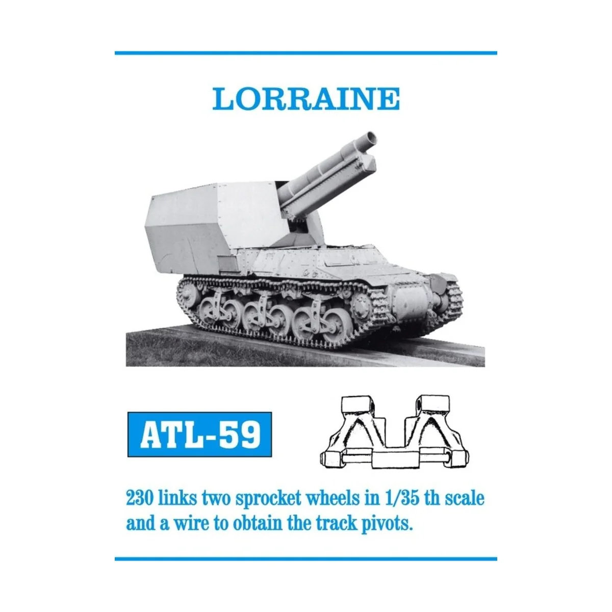 Tracks for Lorraine, 1/35 - Friulmodel ATL-059 Tracks for Lorraine, 1/35 - Friulmodel ATL-059