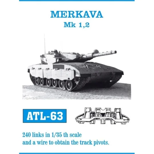 Tracks for Merkava Mk 1.2, 1/35 - Friulmodel ATL-063 Tracks for Merkava Mk 1.2, 1/35 - Friulmodel ATL-063