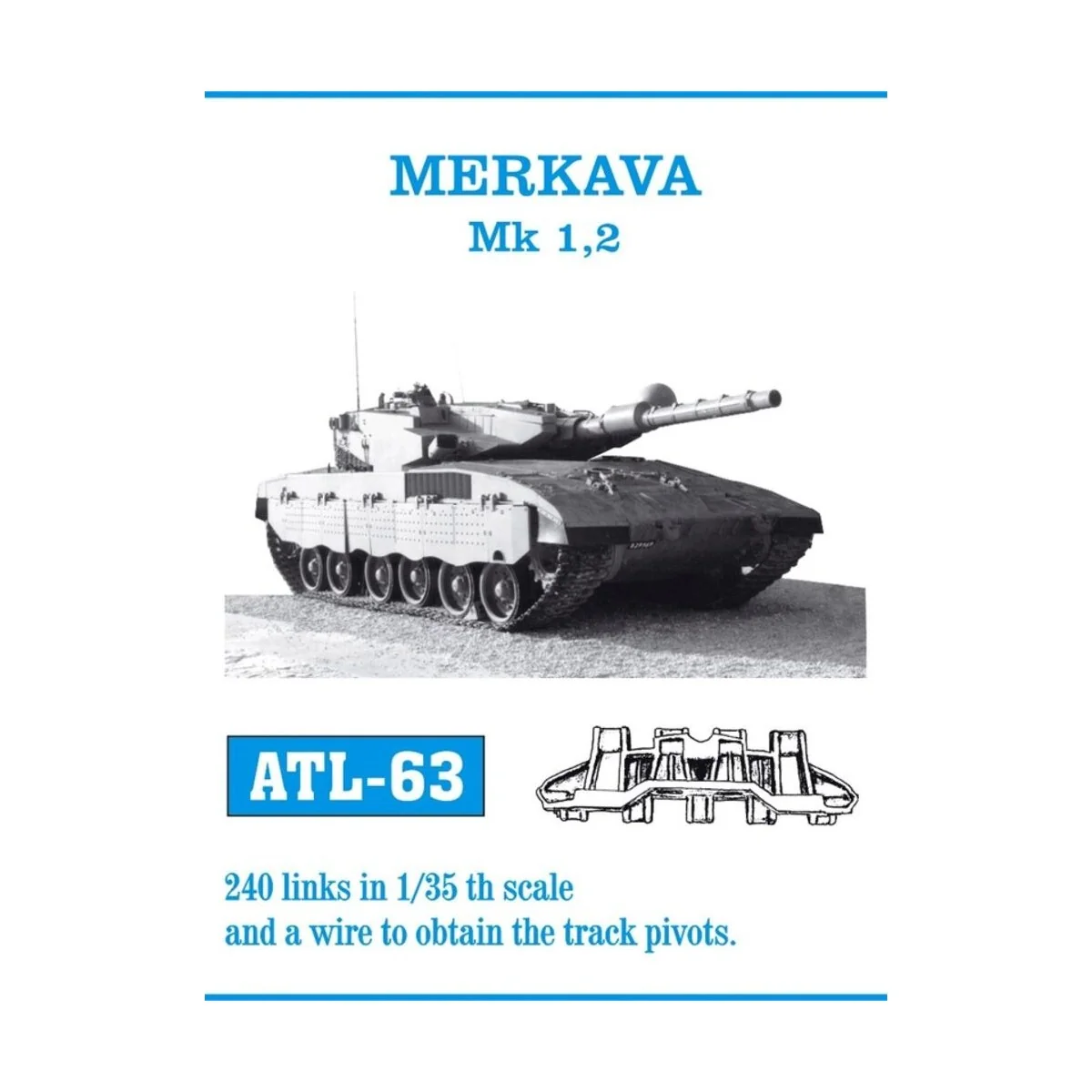 Tracks for Merkava Mk 1.2 - Friulmodel ATL-063