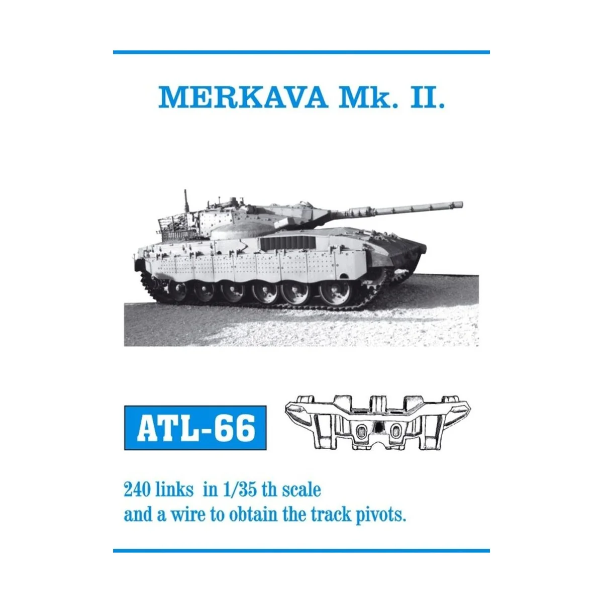 Tracks for Merkava Mk.II, 1/35 - Friulmodel ATL-066 Tracks for Merkava Mk.II, 1/35 - Friulmodel ATL-066