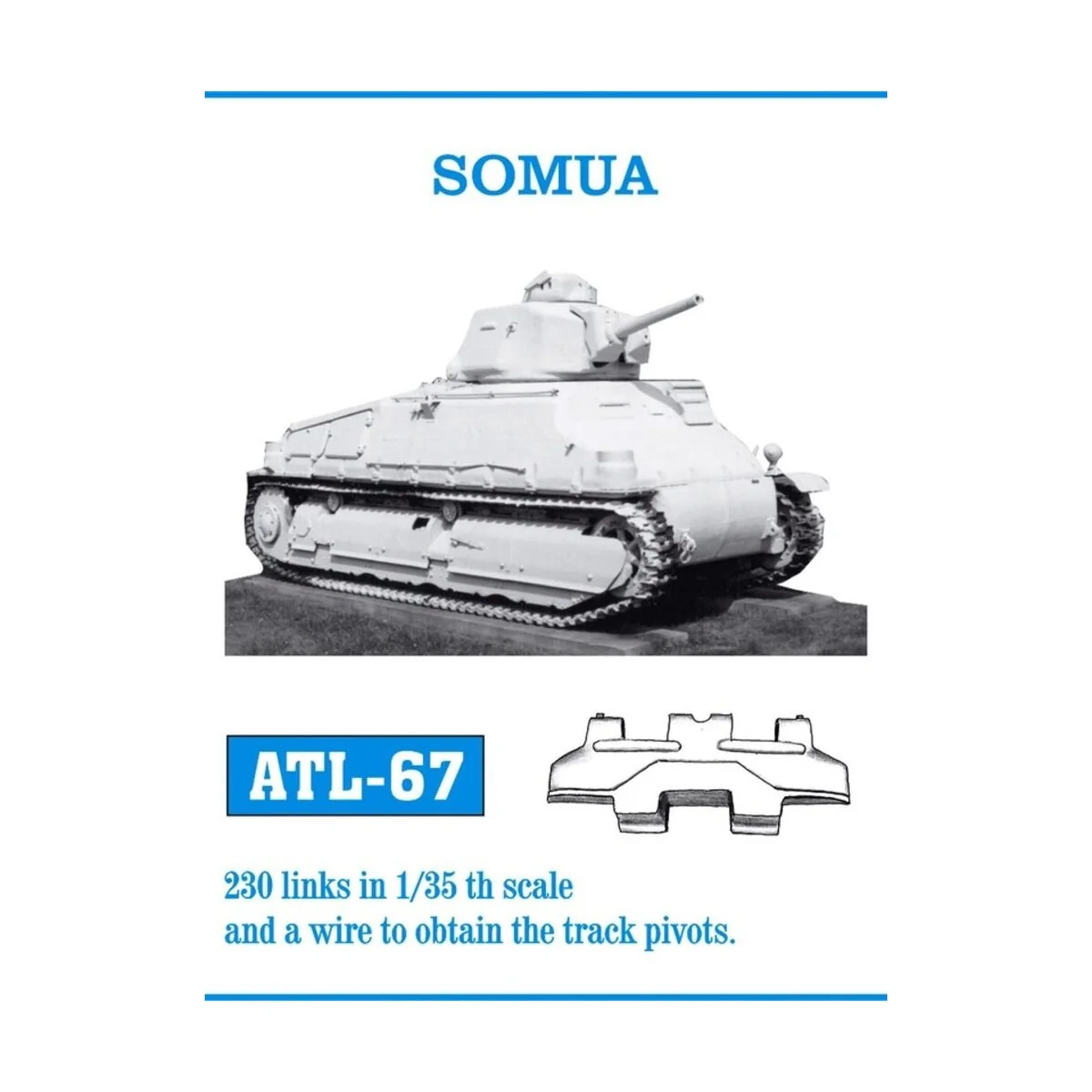 Tracks for Somua - Friulmodel ATL-067