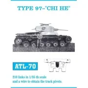 Tracks for Type 97 CHI-HE, 1/35 - Friulmodel ATL-070 Tracks for Type 97 CHI-HE, 1/35 - Friulmodel ATL-070