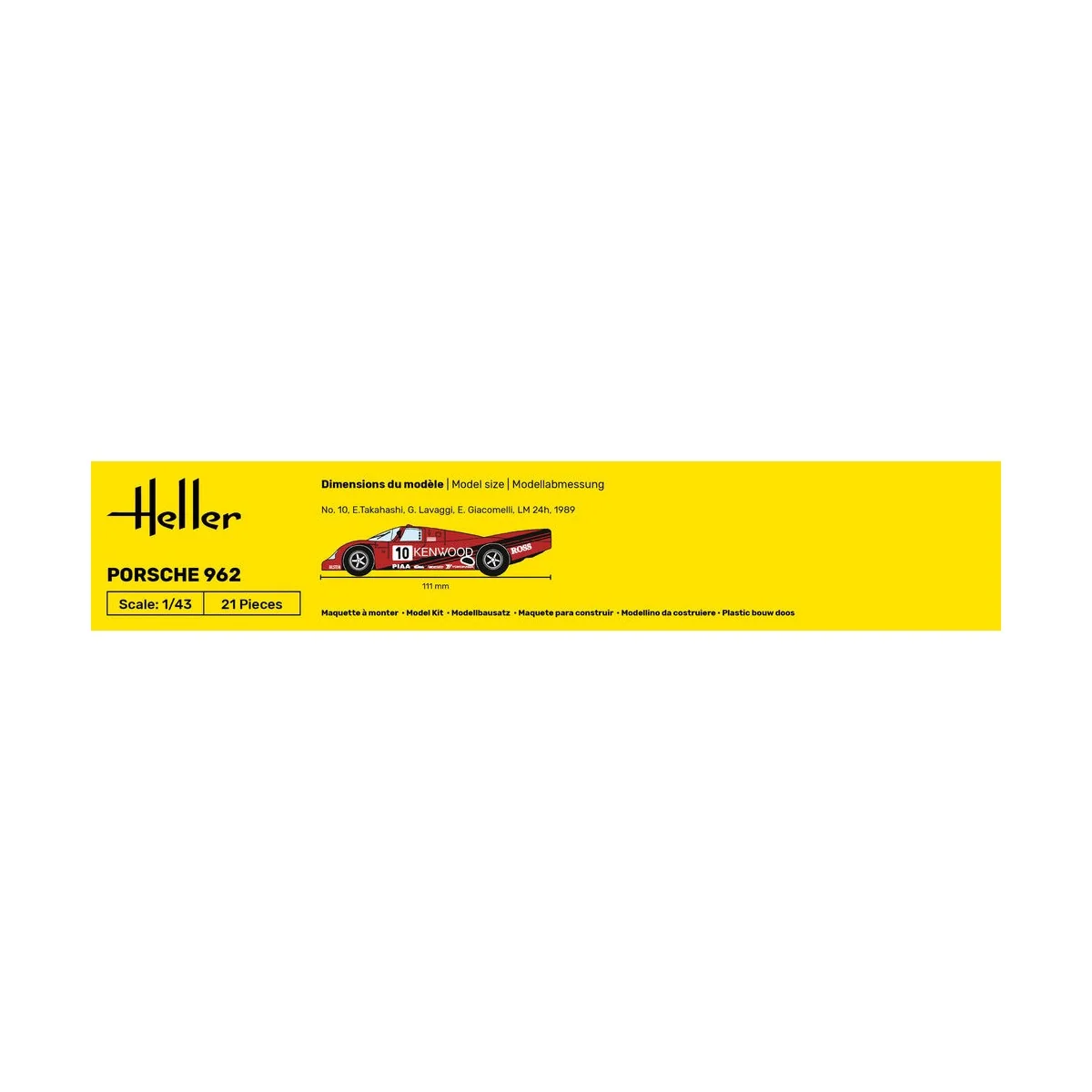 STARTER KIT Porsche 962 - Heller 56109