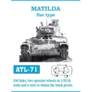 Tracks for Matilda, 1/35 - Friulmodel ATL-071 Tracks for Matilda, 1/35 - Friulmodel ATL-071