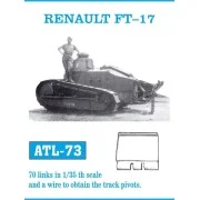 Tracks for Renault FT-17, 1/35 - Friulmodel ATL-073 Tracks for Renault FT-17, 1/35 - Friulmodel ATL-073