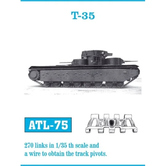 Tracks for T-35, 1/35 - Friulmodel ATL-075 Tracks for T-35, 1/35 - Friulmodel ATL-075