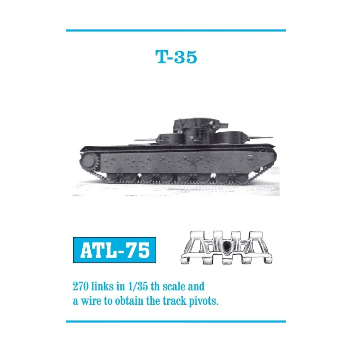 Tracks for T-35 - Friulmodel ATL-075
