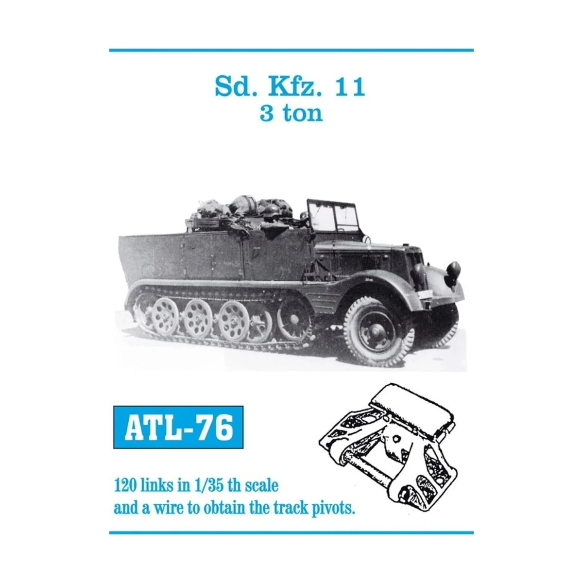 Tracks for Sd.Kfz 11 3-ton - Friulmodel ATL-076