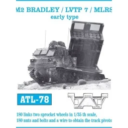 Tracks for M2 Bradley/ LVTP 7/MLRS früh, 1/35 - Friulmodel ATL-078
