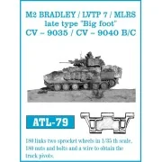 Tracks for M2 Bradley/LVTP 7/MLRS late 'Big foot', 1/35 - Friulmode... Tracks for M2 Bradley/LVTP 7/MLRS late 'Big foot', 1/35 - Friulmode...