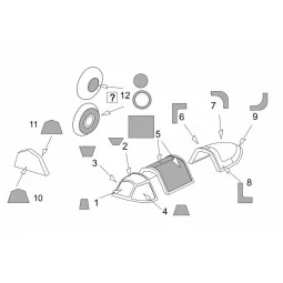 Yak-1b Vacu Canopy masks (Brengun kit), 1/72 - Brengun BRL72199