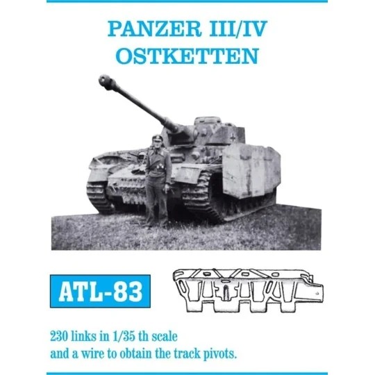 Tracks for Panzer III/IV Ostketten, 1/35 - Friulmodel ATL-083 Tracks for Panzer III/IV Ostketten, 1/35 - Friulmodel ATL-083