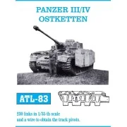 Tracks for Panzer III/IV Ostketten, 1/35 - Friulmodel ATL-083 Tracks for Panzer III/IV Ostketten, 1/35 - Friulmodel ATL-083