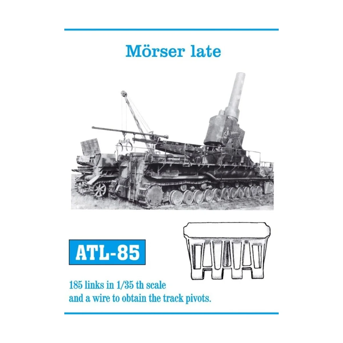 Tracks for Mörser späte Version, 1/35 - Friulmodel ATL-085