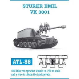 Tracks for Sturer Emil, 1/35 - Friulmodel ATL-086