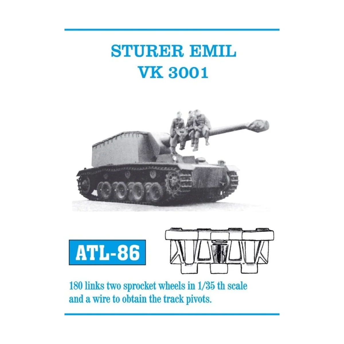 Tracks for Sturer Emil, 1/35 - Friulmodel ATL-086