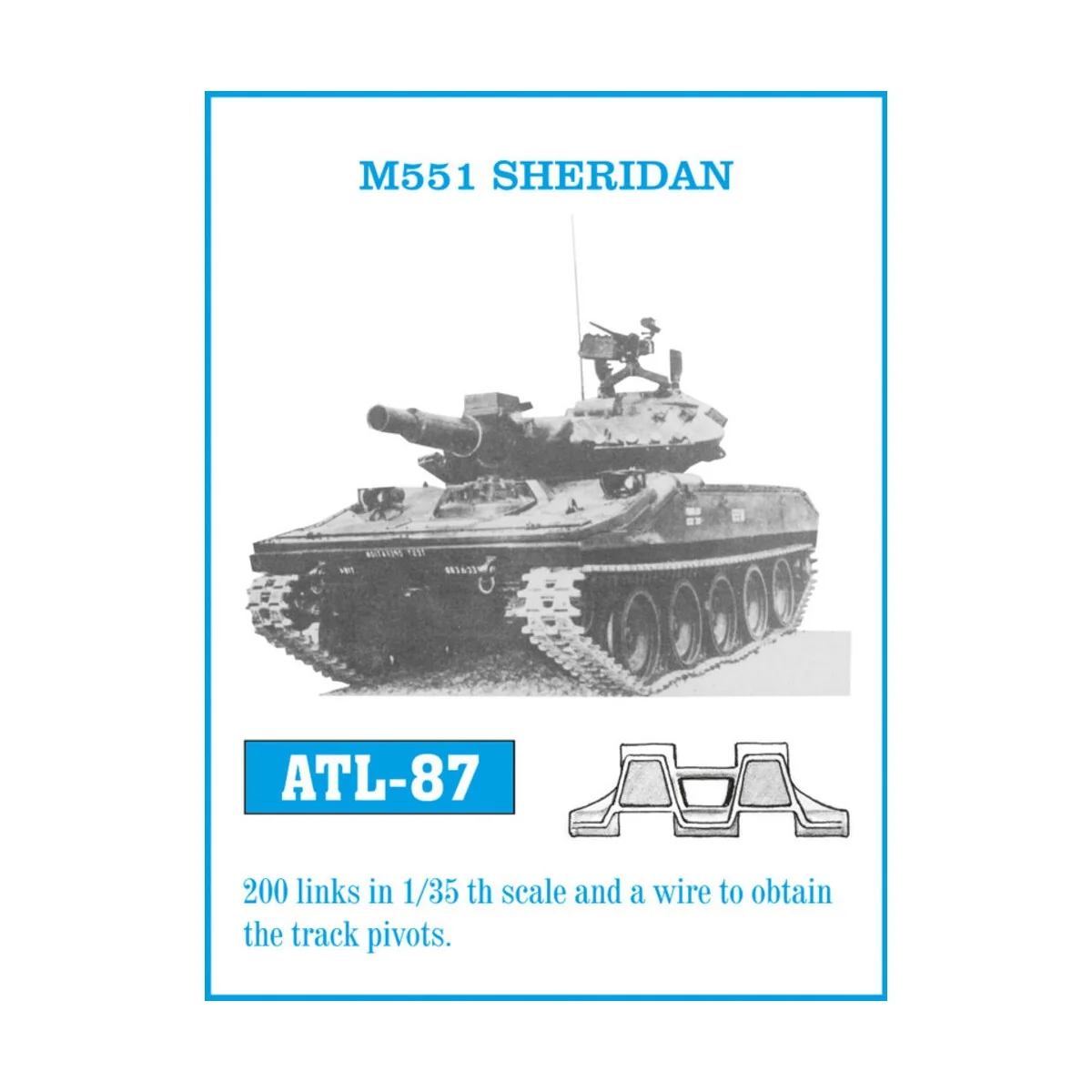 Tracks for M551 Sheridan - Friulmodel ATL-087