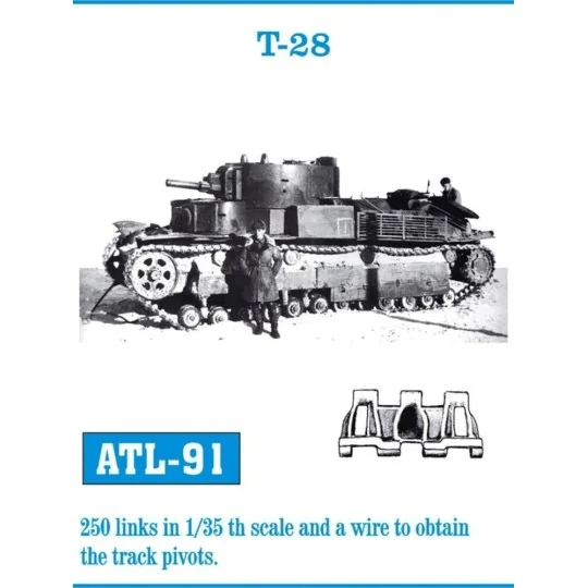 Tracks for T-28, 1/35 - Friulmodel ATL-091 Tracks for T-28, 1/35 - Friulmodel ATL-091