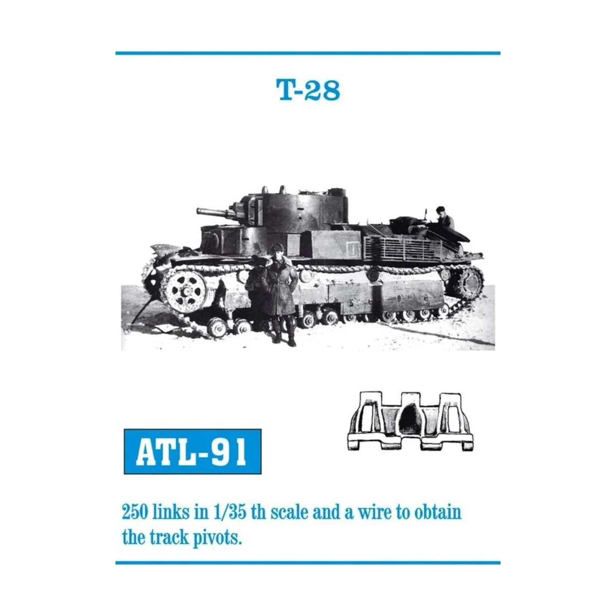 Tracks for T-28, 1/35 - Friulmodel ATL-091 Tracks for T-28, 1/35 - Friulmodel ATL-091
