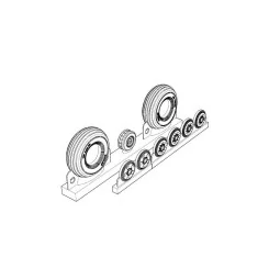 DH 98 Mosquito wheels, 1/72 - Brengun BRL72206
