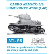 Tracks for CARRO ARMATO L/6 SEMOVENTE 47/32 L40, 1/35 - Friulmodel ...