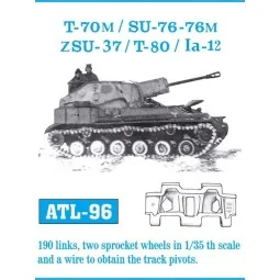 Tracks for SU-76/T30/T40/T60/T70 K, 1/35 - Friulmodel ATL-096