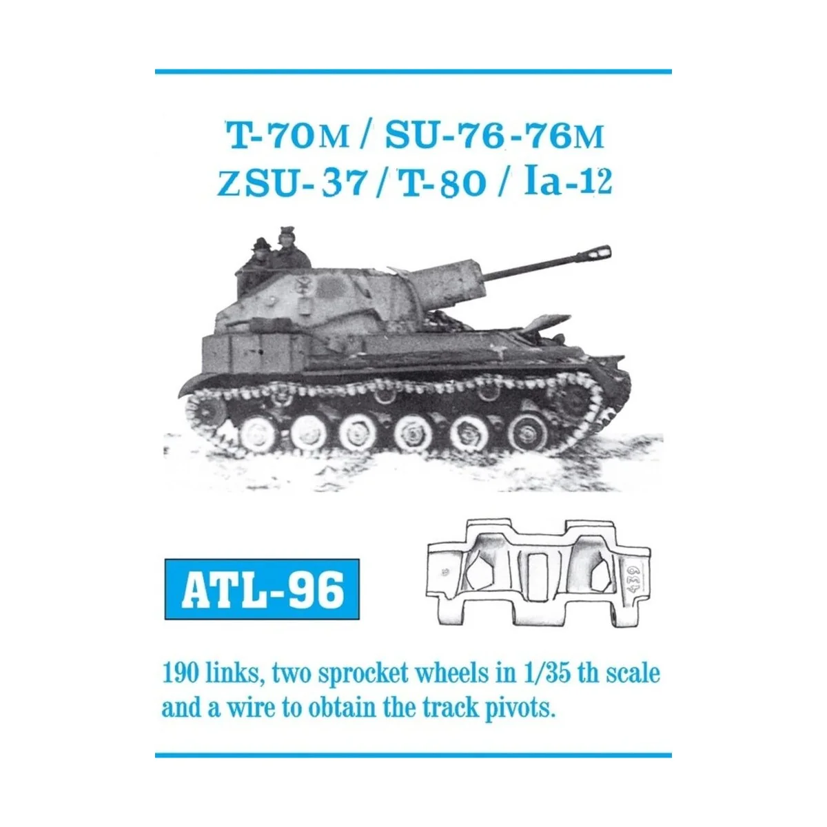 Tracks for SU-76/T30/T40/T60/T70 K - Friulmodel ATL-096