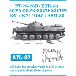 Tracks for PT-76/GSZP-55 BTR-50/BTR-50PU - Friulmodel ATL-097