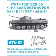Tracks for PT-76/GSZP-55 BTR-50/BTR-50PU - Friulmodel ATL-097