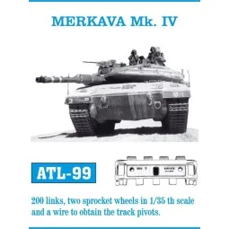 Tracks for Merkava Mk. IV Einzelkettenglieder - Friulmodel ATL-099