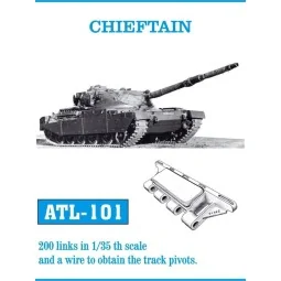 Tracks for Chieftain Einzelkettenglieder, 1/35 - Friulmodel ATL-101