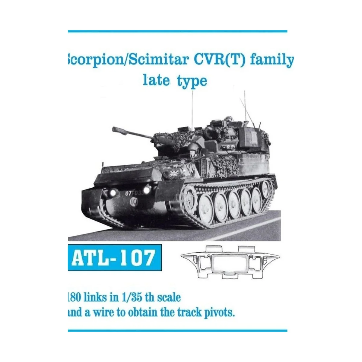 Tracks for Scorpion/Scimitar CVR (T) family late ty - Friulmodel AT...