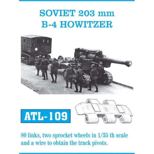 Tracks for Soviet 203mm B-4 Howitzer - Friulmodel ATL-109