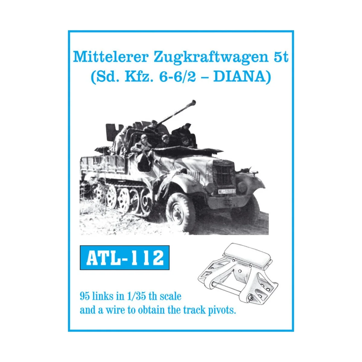 Tracks for Mitt. Zugkraftwagen 5t (Sd.Kfz.6-6/2-D.), 1/35 - Friulmo...