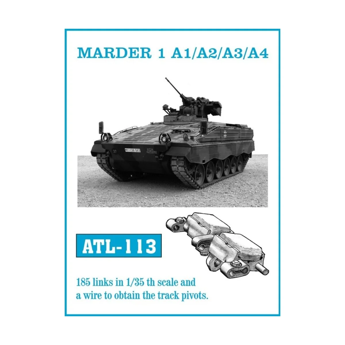 Tracks for MARDER 1 A1/A2/A3/A4 - Friulmodel ATL-113
