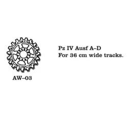 Tracks for Pz IV (A-D) - Friulmodel AW-03