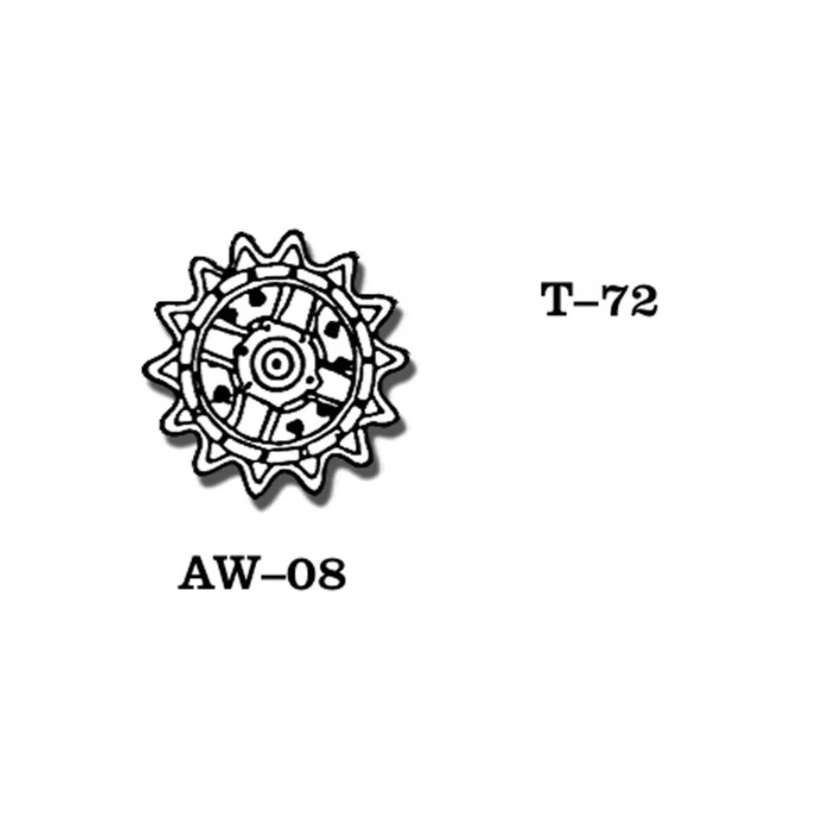 Tracks for T 72, 1/35 - Friulmodel AW-08 Tracks for T 72, 1/35 - Friulmodel AW-08