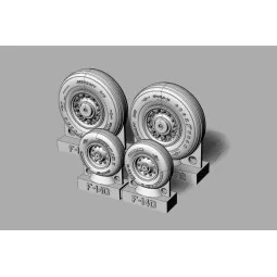 F-14D Tomcat Wheels set, 1/72 - Brengun BRL72238