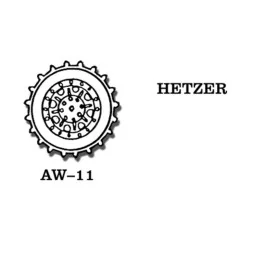 Tracks for Jagdpanzer Hetzer, 1/35 - Friulmodel AW-11