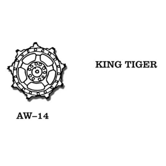 Tracks for Tiger II, 1/35 - Friulmodel AW-14 Tracks for Tiger II, 1/35 - Friulmodel AW-14