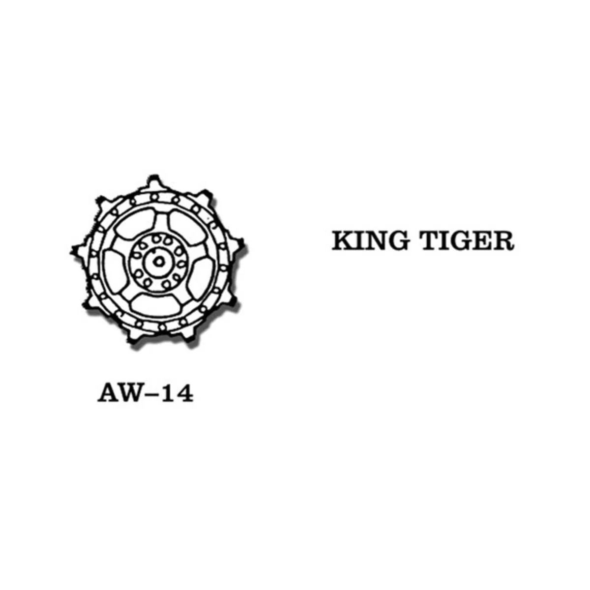 Tracks for Tiger II, 1/35 - Friulmodel AW-14 Tracks for Tiger II, 1/35 - Friulmodel AW-14