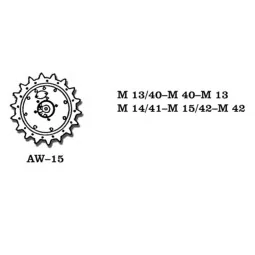 Tracks for M 13 / 40 - Friulmodel AW-15