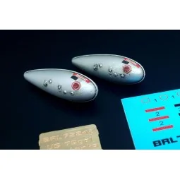 US WWII 75 gal fuel tank (2pcs), 1/72 - Brengun BRL72242