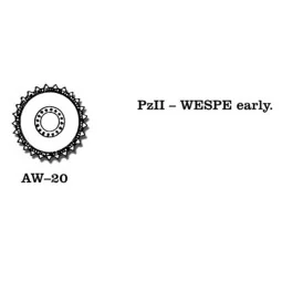 Tracks for Pz.II Wespe early, 1/35 - Friulmodel AW-20
