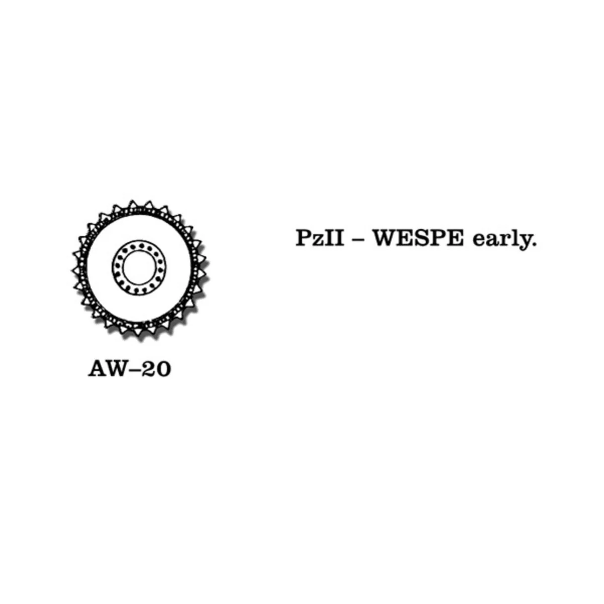 Tracks for Pz.II Wespe early - Friulmodel AW-20