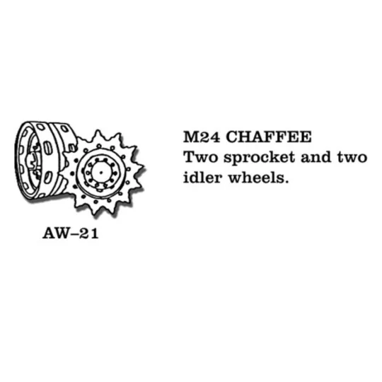 Tracks for M24 Chaffee, 1/35 - Friulmodel AW-21