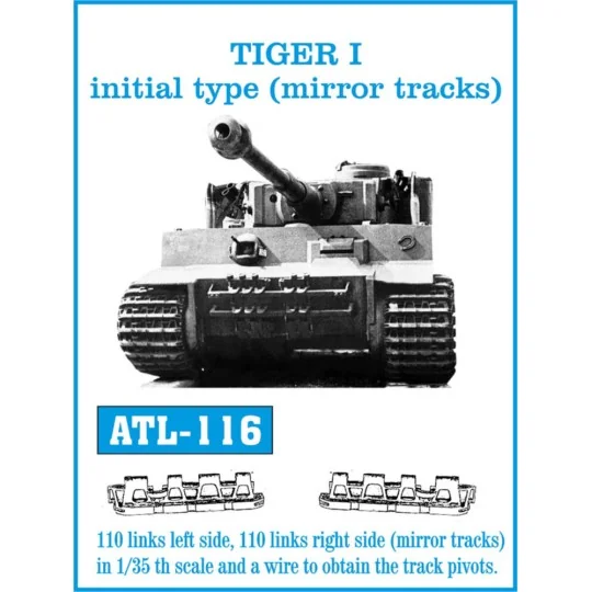 Tracks for TIGER I initial type (mirror tracks), 1/35 - Friulmodel ...