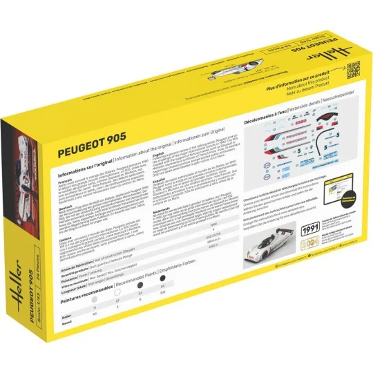 STARTER KIT Peugeot 905, 1/43 - Heller 56110 STARTER KIT Peugeot 905, 1/43 - Heller 56110