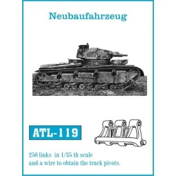 Tracks for Neubaufahrzeug, 1/35 - Friulmodel ATL-119